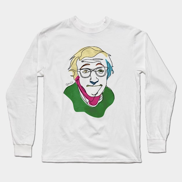 Woody Infinite Line Long Sleeve T-Shirt by InfiniteLineArt